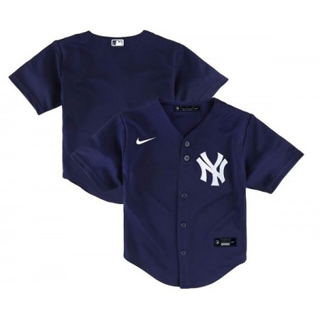 Toddler New York Yankees Blank Navy Stitched Baseball Jersey