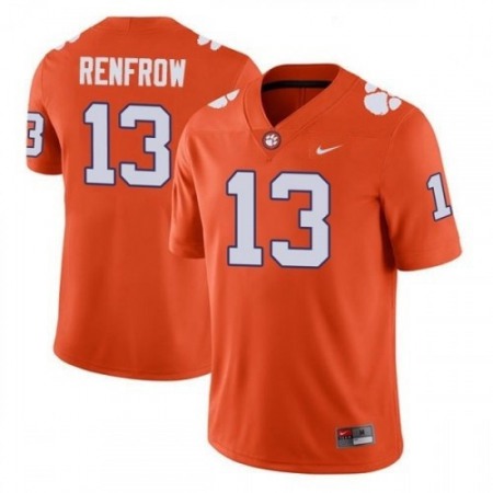 Men's Memphis Tigers #13 Hunter Renfrow Orange Game Jersey