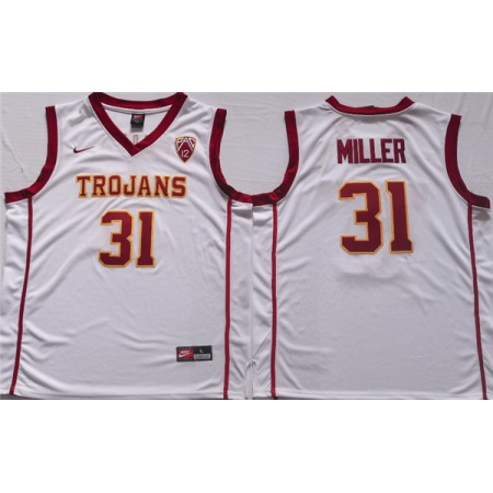 Men's USC Trojans #31 Cheryl Miller White Stitched Jersey