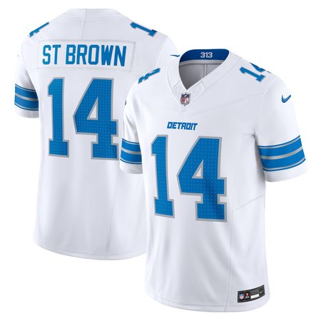 Men's Detroit Lions Amon-Ra St. Brown Nike White Vapor F.U.S.E. Limited Jersey