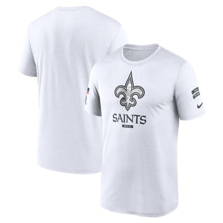 Men's New Orleans Saints Nike White 2024 Salute To Service Legend Performance T-Shirt