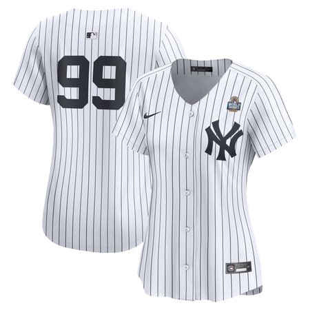 Women's New York Yankees Aaron Judge Nike White 2024 World Series Home Limited Player Jersey