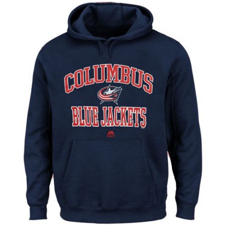 Columbus Blue Jackets Majestic Heart & Soul Hoodie Navy Blue