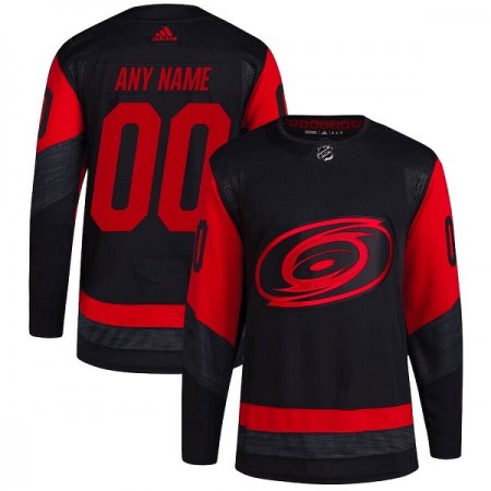 Men's Carolina Hurricanes Custom Black Red Stitched Jersey