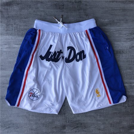 Philadelphia 76ers White Shorts